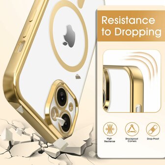 iPhone 15 - Goud - MagSafe TPU met Koord