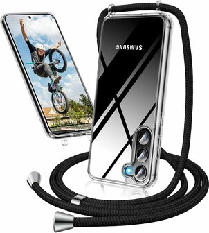 Samsung A26 - Transparant - Back Cover met Koord