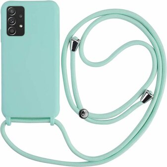 Samsung A33 5G Turquoise - TPU Back Cover met Koord