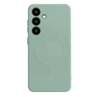 Samsung S25 Plus - Pistachio Groen - Camera Siliconen MagSafe Back Cover