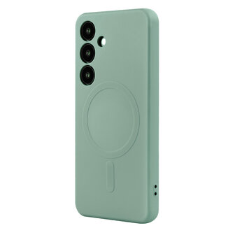 Samsung S25 Plus - Pistachio Groen - Camera Siliconen MagSafe Back Cover