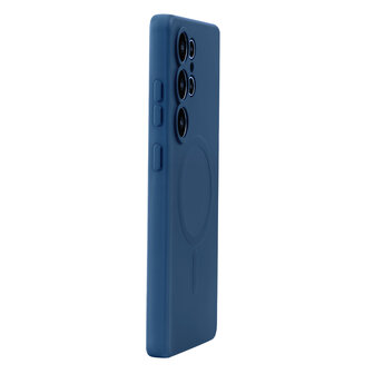 Samsung S25 Ultra - Donker Blauw - Camera Siliconen MagSafe Back Cover