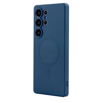 Samsung S25 Ultra - Donker Blauw - Camera Siliconen MagSafe Back Cover
