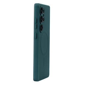 Samsung S25 Ultra - Donker Groen - Camera Siliconen MagSafe Back Cover