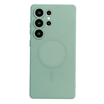 Samsung S25 Ultra - Pistachio Groen - Camera Siliconen MagSafe Back Cover