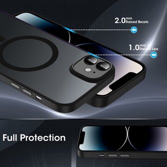 iPhone 11 - Zwart - Matte Armor - Geschikt voor MagSafe
