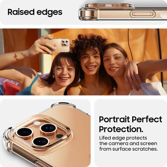 iPhone 16 Pro - Anti Shock &amp;amp; 2X Glas - Transparant