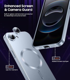 iPhone 16e - MagSafe Matte TPU - Blauw