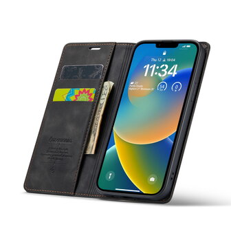 iPhone 16e - Book Case - Charcoal Gray