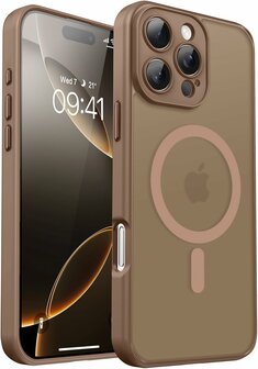 iPhone 16 Pro Max - Matte MagSafe Armor Back Cover - Bruin