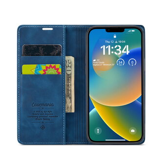 iPhone 16e - Book Case - Navy Blue