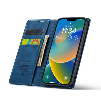 iPhone 16e - Book Case - Navy Blue