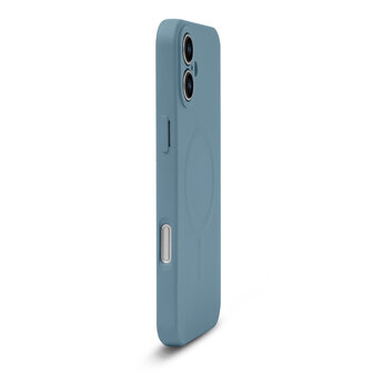iPhone 16 - Licht Blauw - Camera Siliconen MagSafe Back Cover