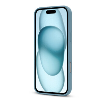 iPhone 16 - Licht Blauw - Camera Siliconen MagSafe Back Cover