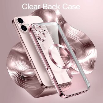 iPhone 16 - Roze - Siliconen MagSafe Back Cover