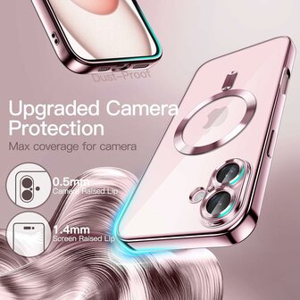 iPhone 16 - Roze - Siliconen MagSafe Back Cover