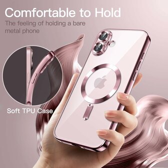 iPhone 16 - Roze - Siliconen MagSafe Back Cover
