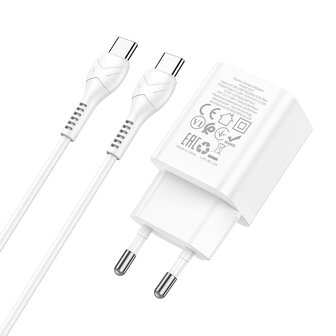 Samsung A54 - 2m Type C &amp;amp; Stekker (N27) - 20W - Wit