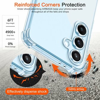 Samsung Galaxy S25 Plus - Transparant - Cam Anti Shock