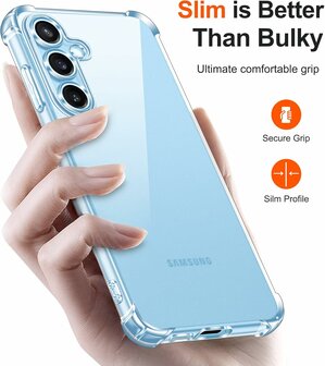 Samsung Galaxy S25 Plus - Transparant - Cam Anti Shock
