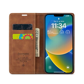 iPhone 16e - Book Case - Sienna Brown