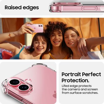 iPhone 16 - Anti Shock &amp;amp; 2X Glas - Transparant