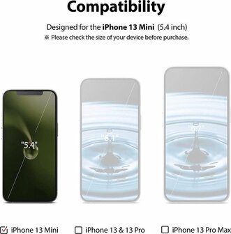 iPhone 13 Mini - Back Cover &amp;amp; 2X Full Glas - Rood