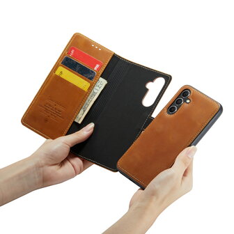 Samsung A54 Sienna Brown - 2 in 1 Leather Book Case