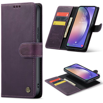 Samsung A54 Deep Purple - 2 in 1 Leather Book Case