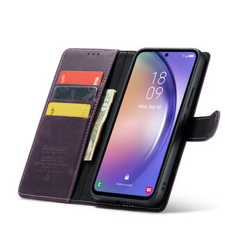 Samsung A54 Deep Purple - 2 in 1 Leather Book Case