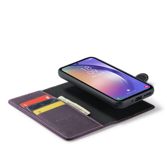 Samsung A54 Deep Purple - 2 in 1 Leather Book Case