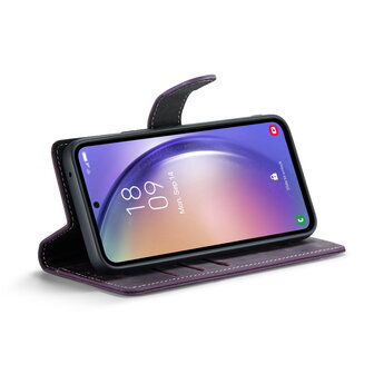Samsung A54 Deep Purple - 2 in 1 Leather Book Case