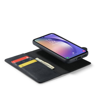 Samsung A54 Charcoal Gray - 2 in 1 Leather Book Case