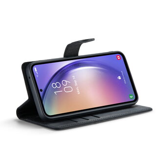 Samsung A54 Charcoal Gray - 2 in 1 Leather Book Case