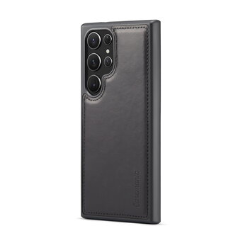 Samsung S24 Ultra - 2 in 1 Leather Book Case - Charcoal Gray