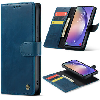 Samsung A54 Navy Blue - 2 in 1 Leather Book Case