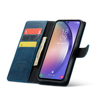 Samsung A54 Navy Blue - 2 in 1 Leather Book Case
