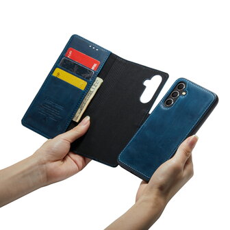 Samsung A54 Navy Blue - 2 in 1 Leather Book Case