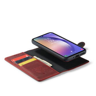 Samsung A54 Crimson Red - 2 in 1 Leather Book Case