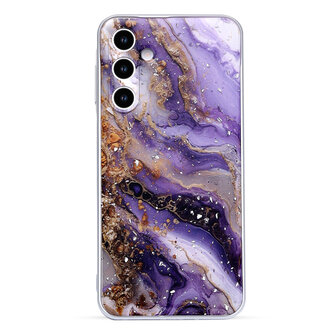 Samsung Galaxy A56 - Paars - Marmer Back Cover
