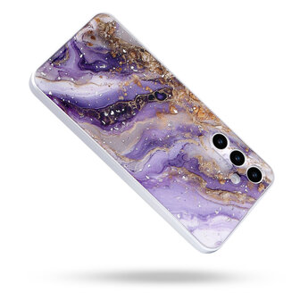 Samsung Galaxy A56 - Paars - Marmer Back Cover