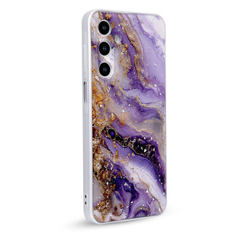 Samsung Galaxy A56 - Paars - Marmer Back Cover