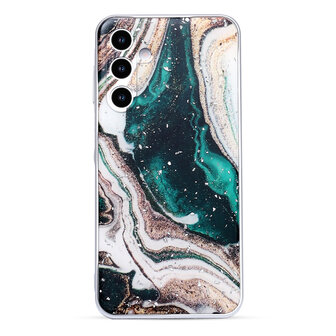 Samsung Galaxy A56 - Groen - Marmer Back Cover