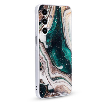 Samsung Galaxy A56 - Groen - Marmer Back Cover