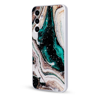 Samsung Galaxy A56 - Groen - Marmer Back Cover