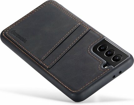 Samsung S21 FE - Back Cover met Kaarthouder - Charcoal Gray