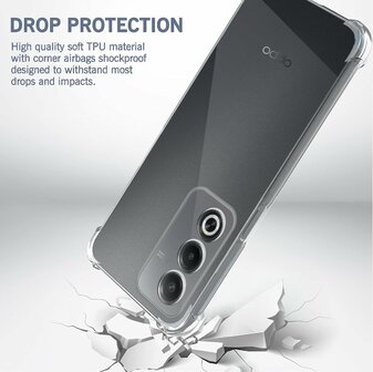 Oppo A80 - Anti Shock &amp;amp; 2X Glas - Transparant