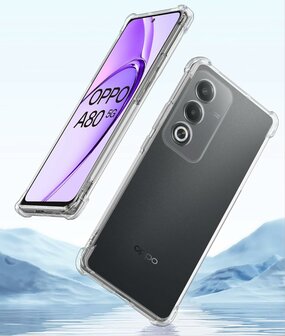 Oppo A80 - Anti Shock &amp;amp; 2X Glas - Transparant
