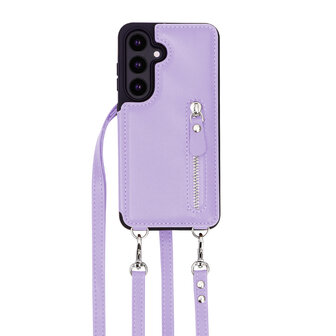 Samsung S25 Plus - Paars - Back Cover met Koord