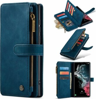 Samsung S23 Ultra Navy Blue - Book Case met Rits